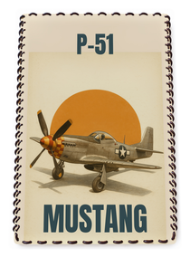 Plaque Aviation Vintage #1300 — recto sur fond blanc