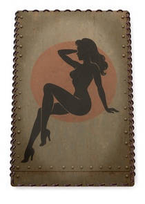 Plaque Aviation Vintage #1415 — recto sur fond blanc