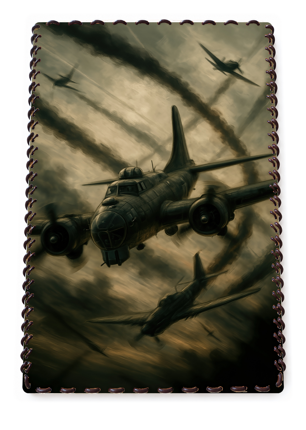 Plaque Aviation Vintage #306 — recto sur fond blanc